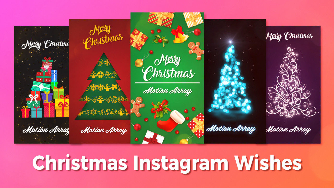 富有创意的圣诞祝福文本动画PR模板