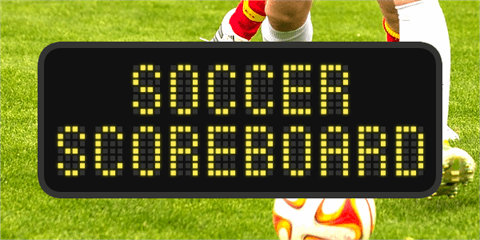 Soccer Scoreboard font素材之家精选英文字体