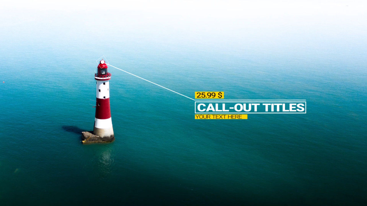 12个呼出标题文本动画素材库精选AE模板