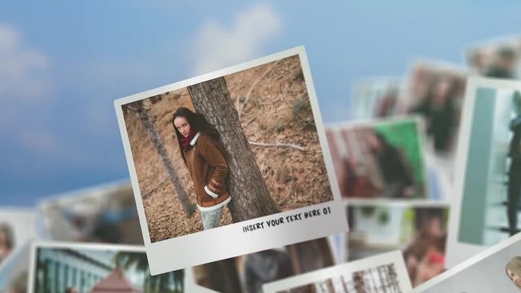 简洁流畅的照片中的记忆素材库精选AE模板