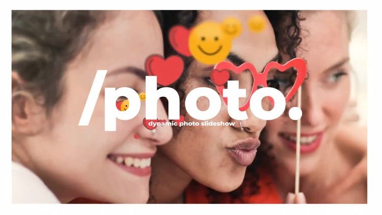 时尚创意的动态照片展示素材库精选AE模板