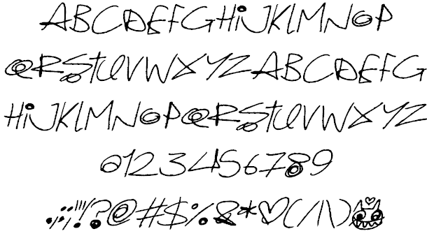 Quirky Cat font插图2