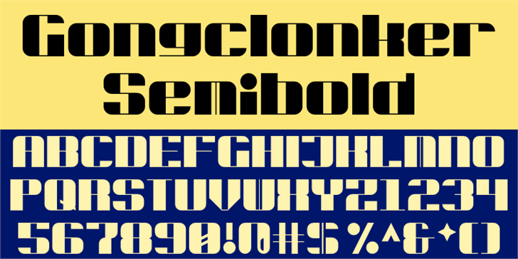 Gongclonker font插图1 Gongclonker font插图1