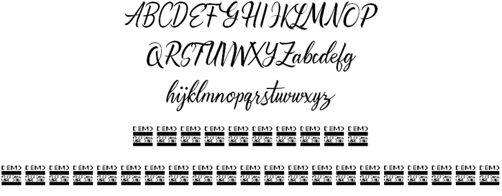 Alishader Demo font插图1