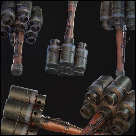 老式的手榴弹素材之家精选3D模型