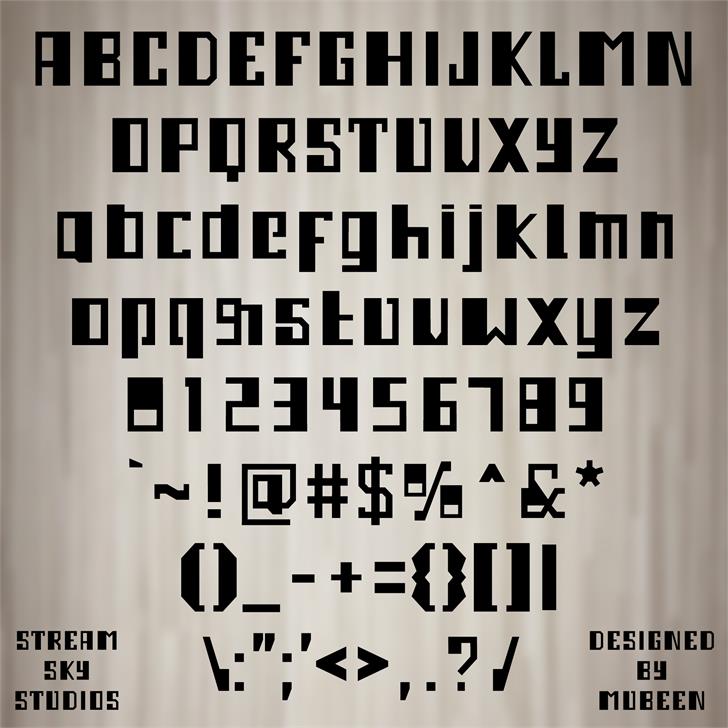 3M Ampleset font插图