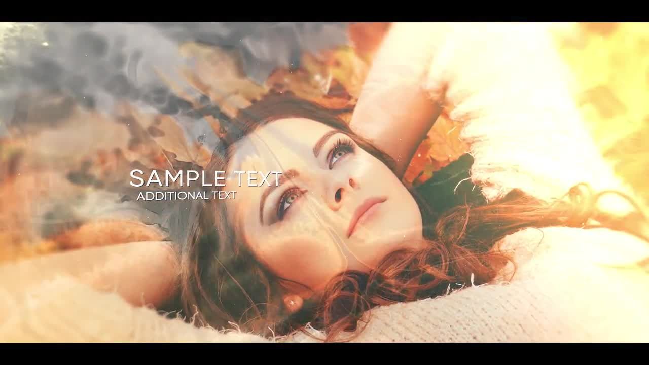 干净优雅华丽墨滴效果的动画素材库精选AE模板