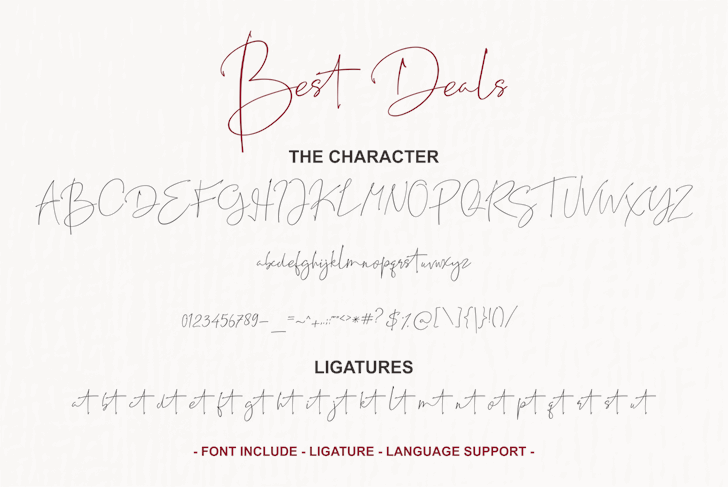 Best Deals font插图9