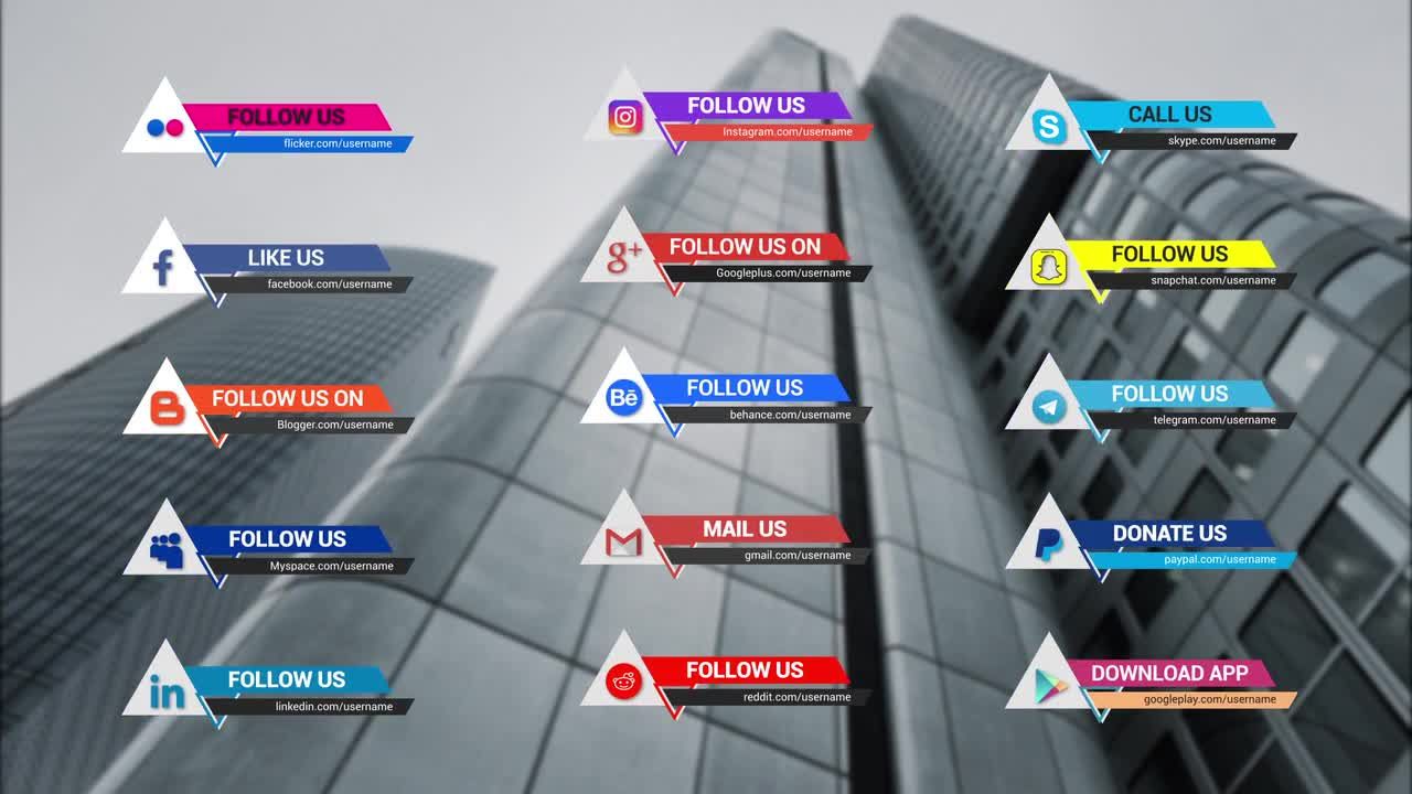 25个较低的三分之一素材库精选AE模板