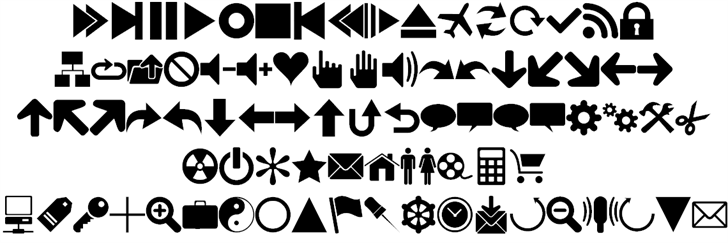 Font 90 Icons font插图1