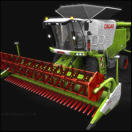 收割机素材之家精选3D模型