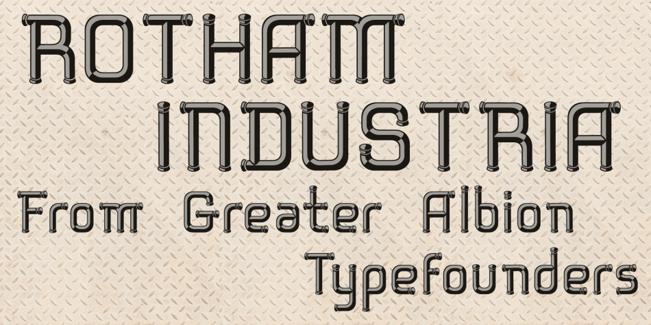 Rotham Industria Font素材之家精选英文字体