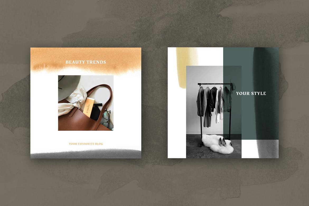 现代时尚风格社交媒体设计素材包v34 Modern Social Media Kit (Vol. 34)插图(2)