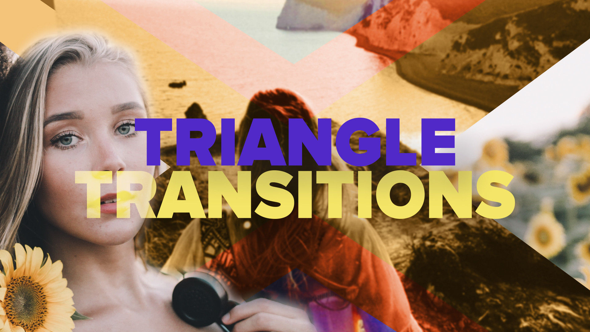 现代三角快速动态的过渡效果素材库精选AE模板