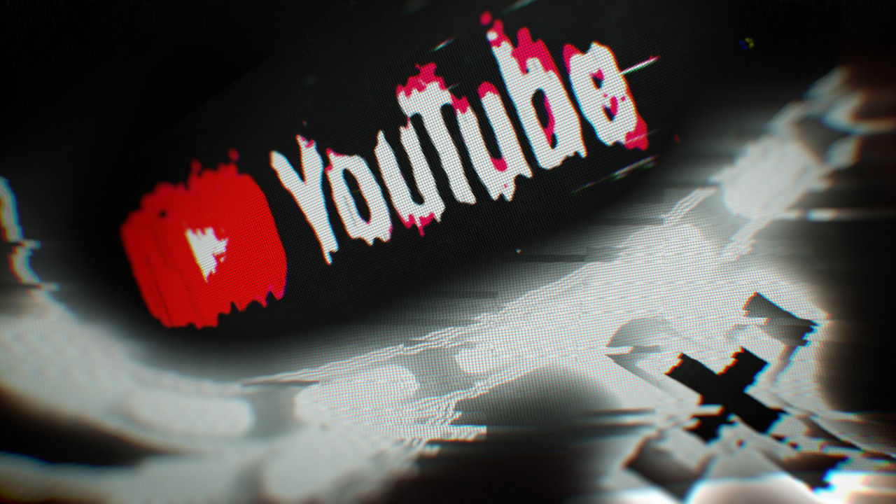 简洁的液体故障徽标效果素材库精选AE模板