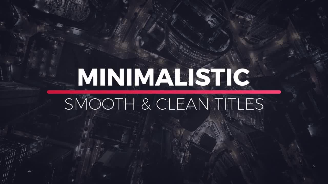 12个干净流畅全屏标题动画素材库精选AE模板