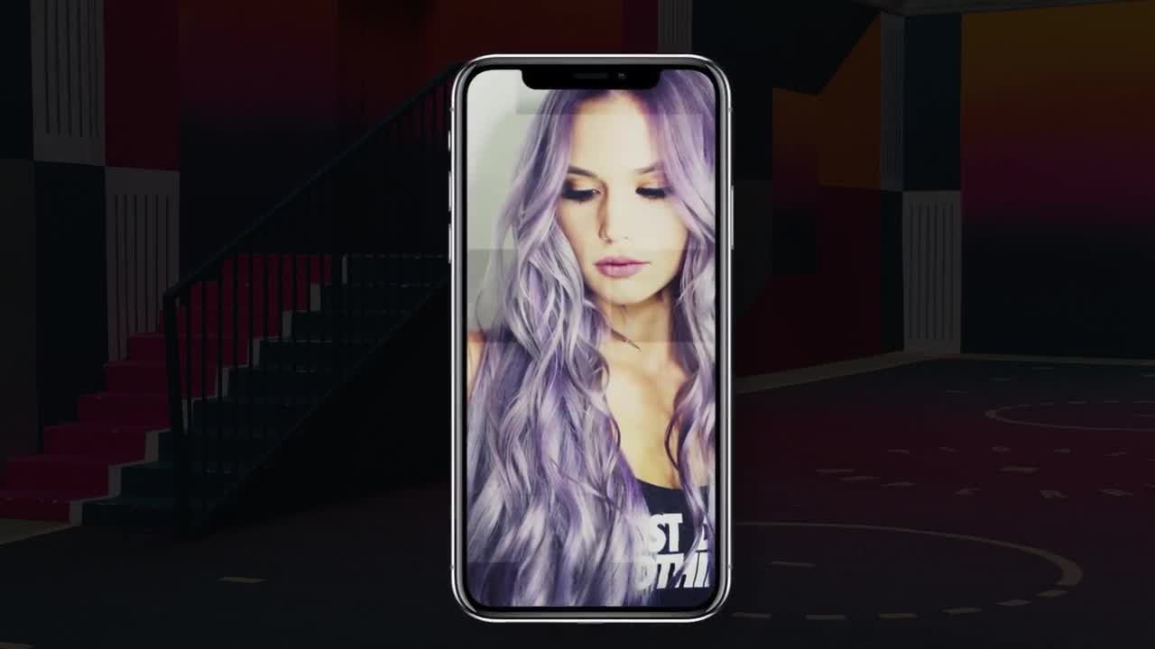 动态故事滑动和马赛克过渡动画素材库精选PR模板