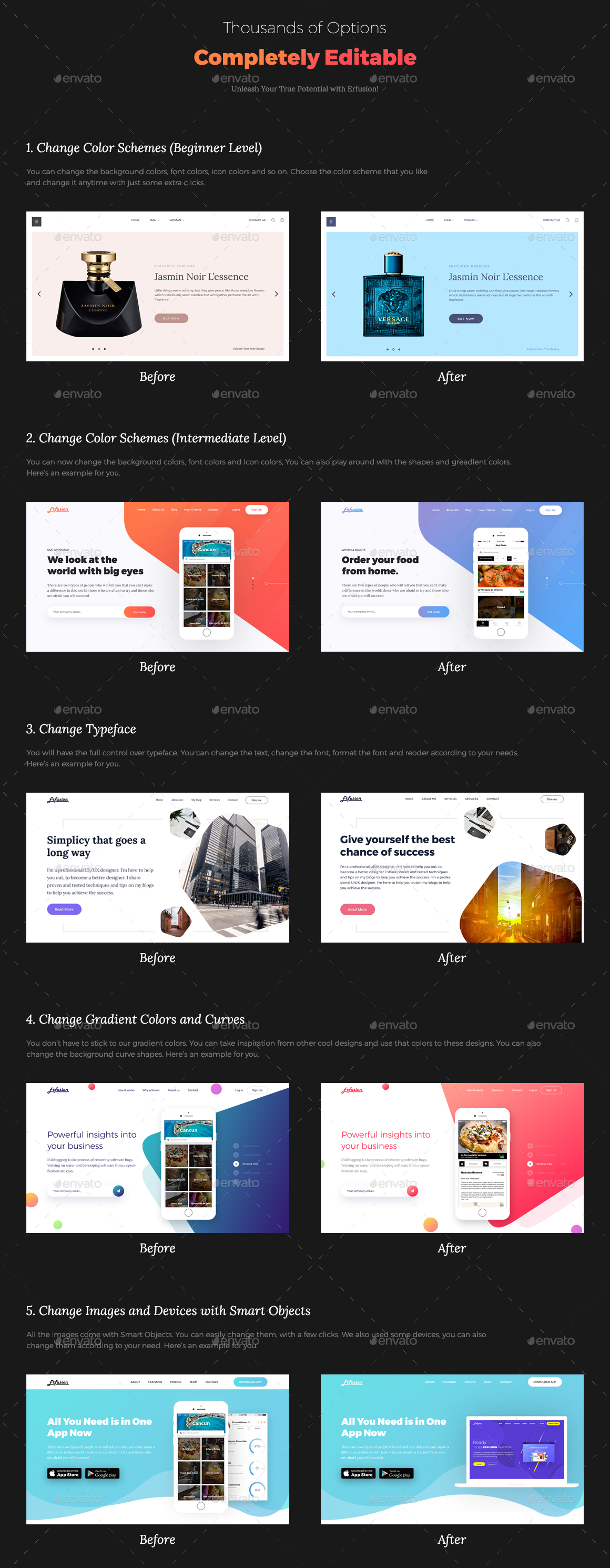 网站巨无霸 Header 模板素材库精选素材 Erfusion – 20 Hero Headers UI Kit插图(5)