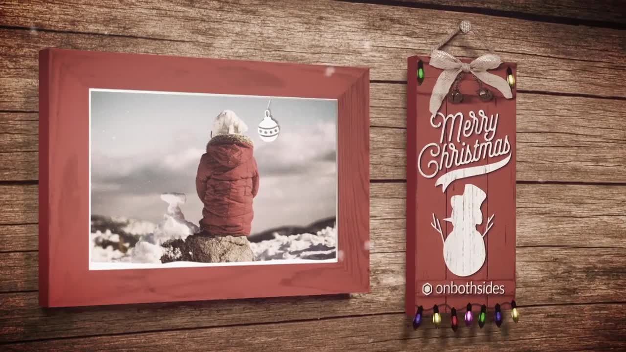 圣诞节日祝福电子相册视频素材库精选AE模板