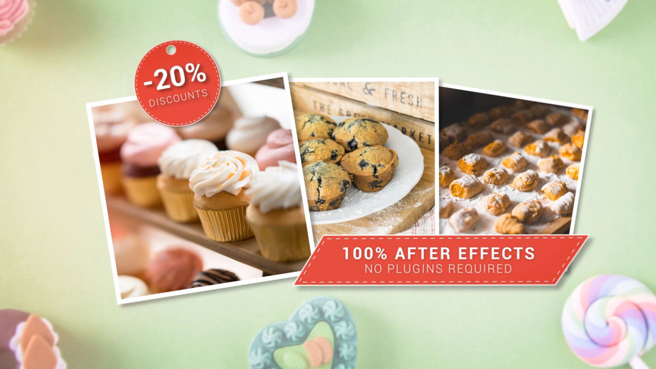 美食宣传视频特效素材库精选AE模板