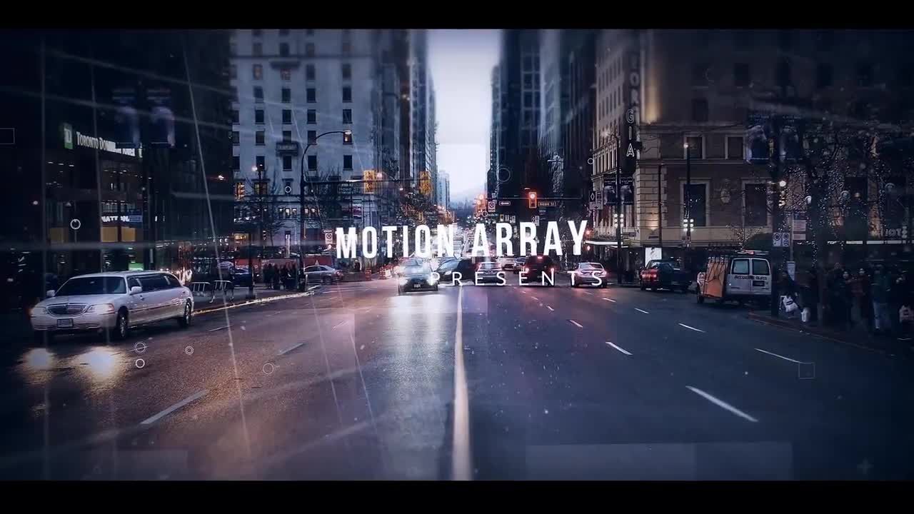 数字视差效果开场动画素材库精选AE模板