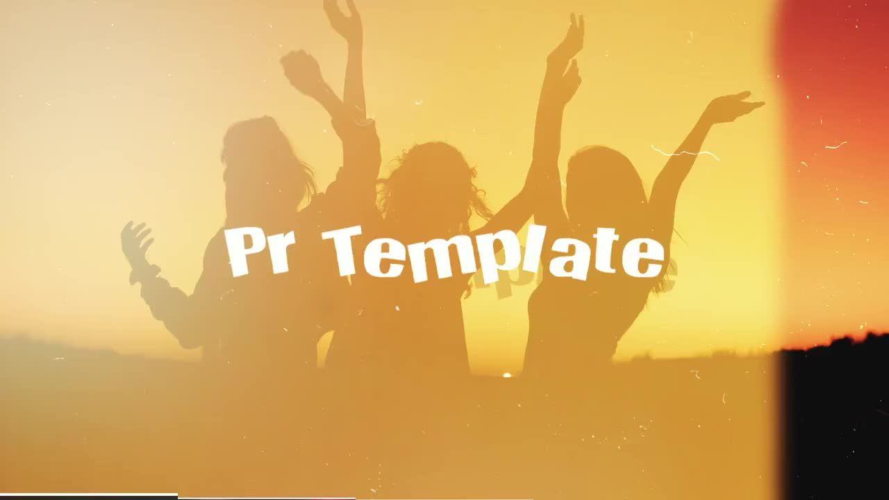 现代的过渡效果快乐幻灯片Pr模板