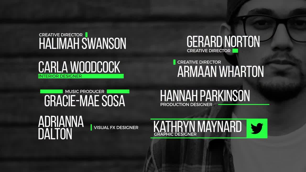 9个独特现代下三分之一标题素材库精选AE模板