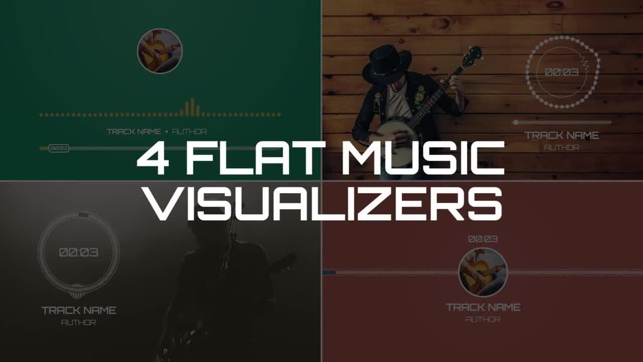 平面音乐展示台素材库精选AE模板