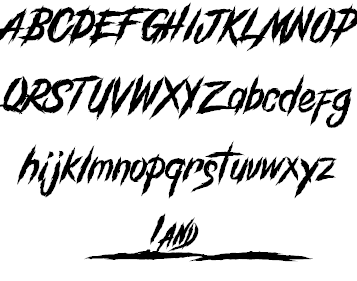 GrindAndDeath_Demo font插图1 GrindAndDeath_Demo font插图1