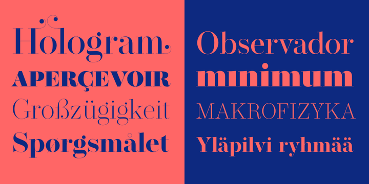 Operetta Font Family素材之家精选英文字体