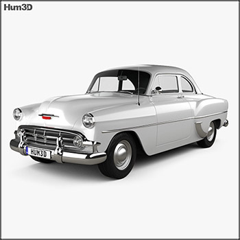雪佛兰Chevrolet 210 Club Coupe 1953 汽车素材之家精选3D模型