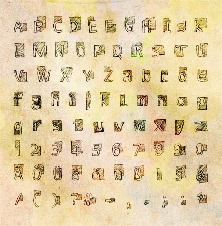 Subway Scribble font插图