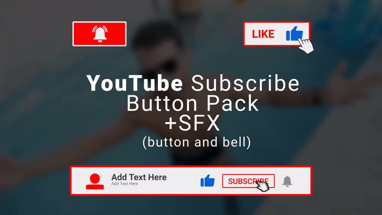 YouTube动态视频图标ae模板素材