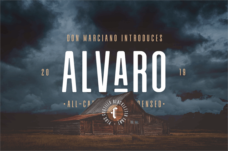 Alvaro Condensed font插图
