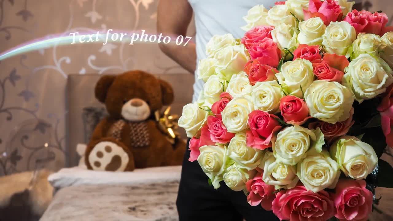 条纹浪漫幻灯片婚礼素材库精选AE模板