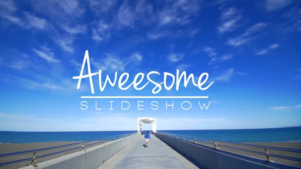 快速动态动画的旅行照片展示素材库精选AE模板