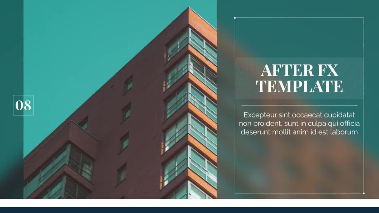 现代时尚创意的企业演示文稿素材库精选AE模板