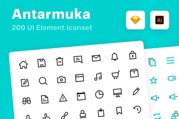 素材库下午茶：宇航元素图标宇宙元素图标矢量图标下载[Sketch,Ai]