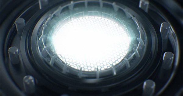 3D金属反应堆动画logo演示素材库精选AE模板 Reactor rd45 Logo