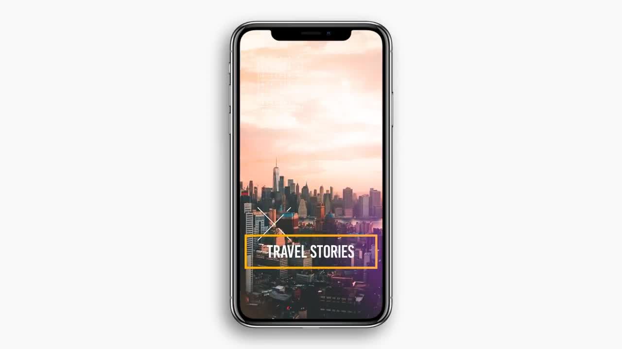 现代的旅行Instagram故事素材库精选AE模板