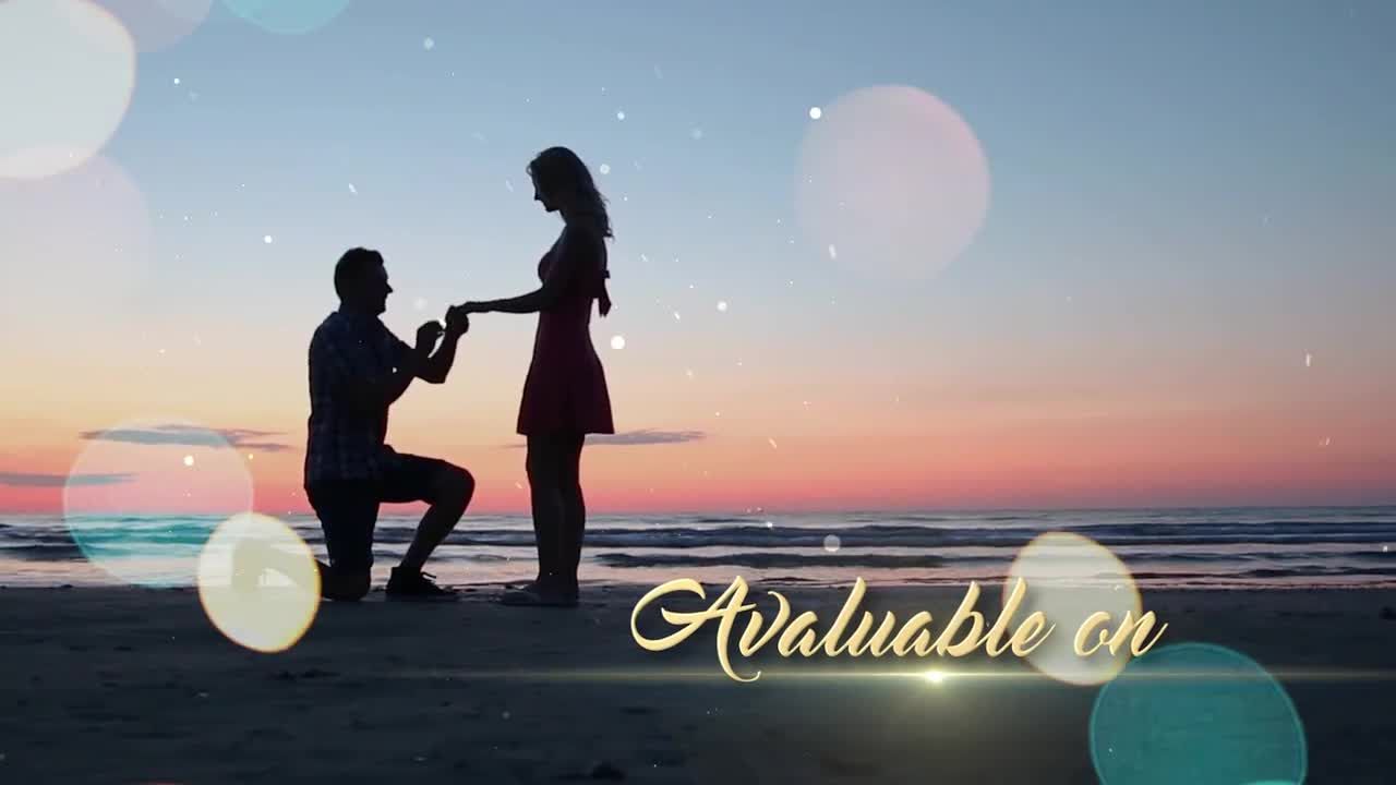 浪漫的婚礼庆典图文幻灯片展示PR模板