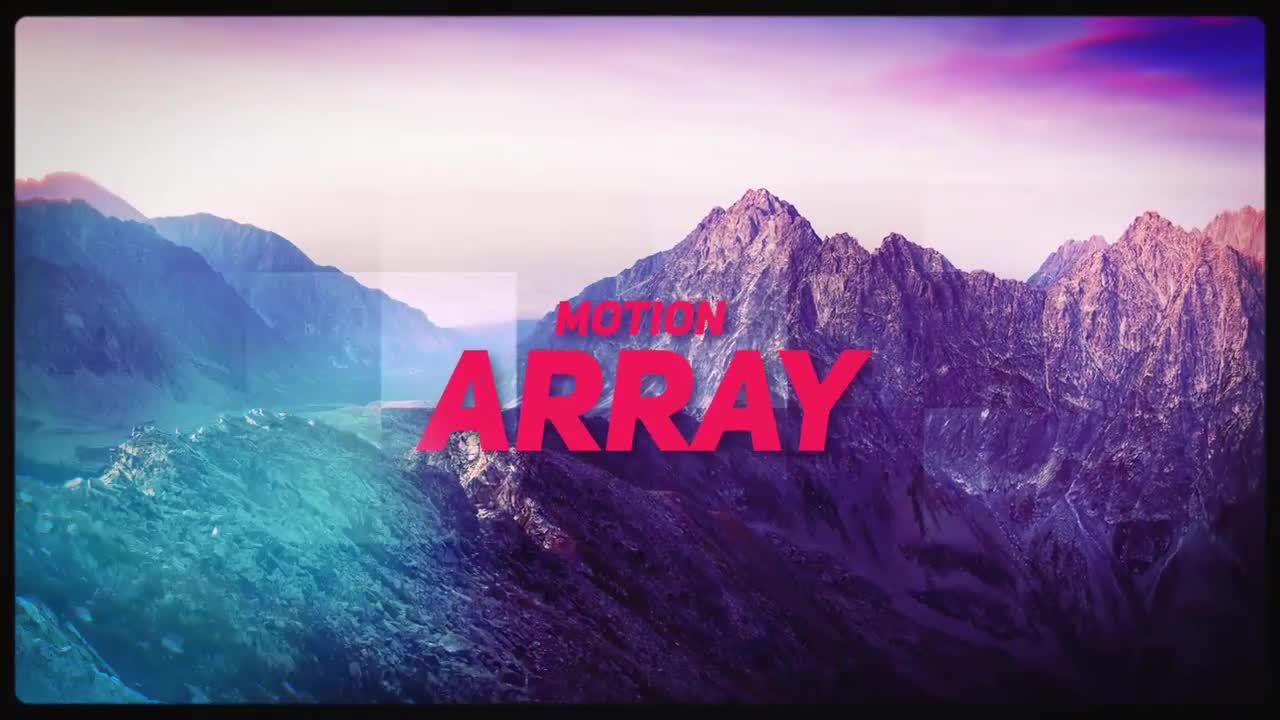 时髦的过渡效果夏季动态幻灯片素材库精选AE模板