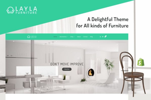 原创家具品牌跨境电商网站Shopify主题模板素材库精选 Layla – Furniture Shopify Theme