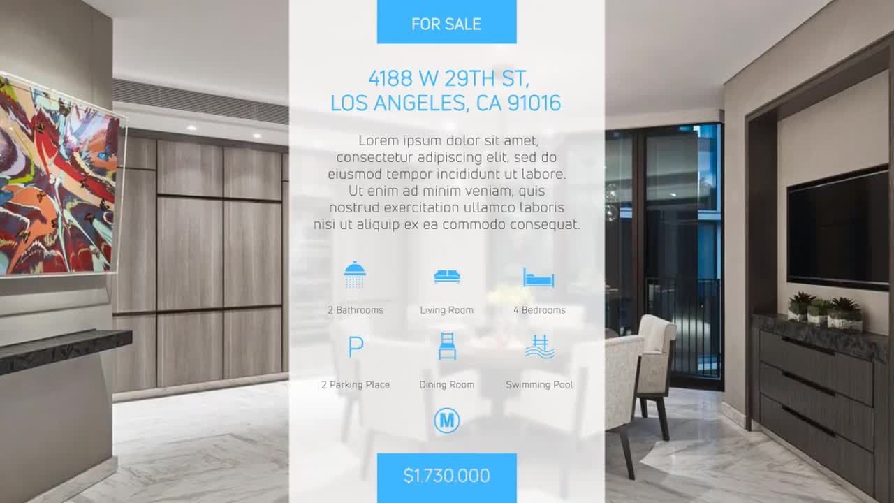 房地产宣传酒店简介视频介绍幻灯片ae模板