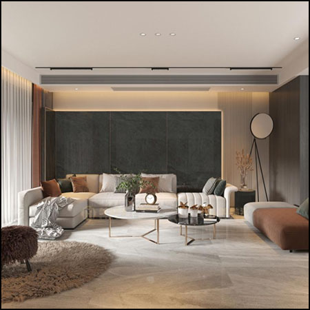 现代客厅场景素材之家精选3D模型2