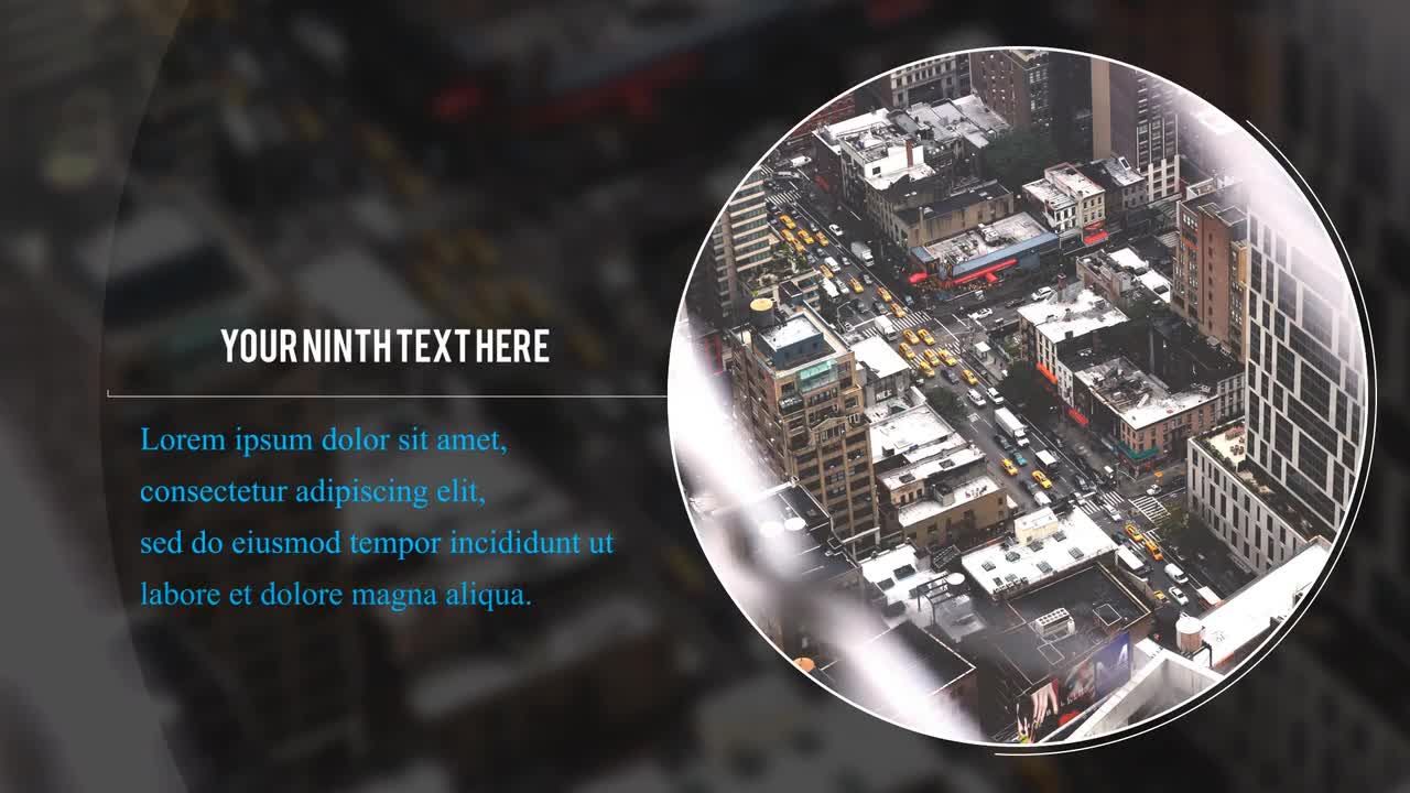 干净专业的企业幻灯片放映素材库精选AE模板