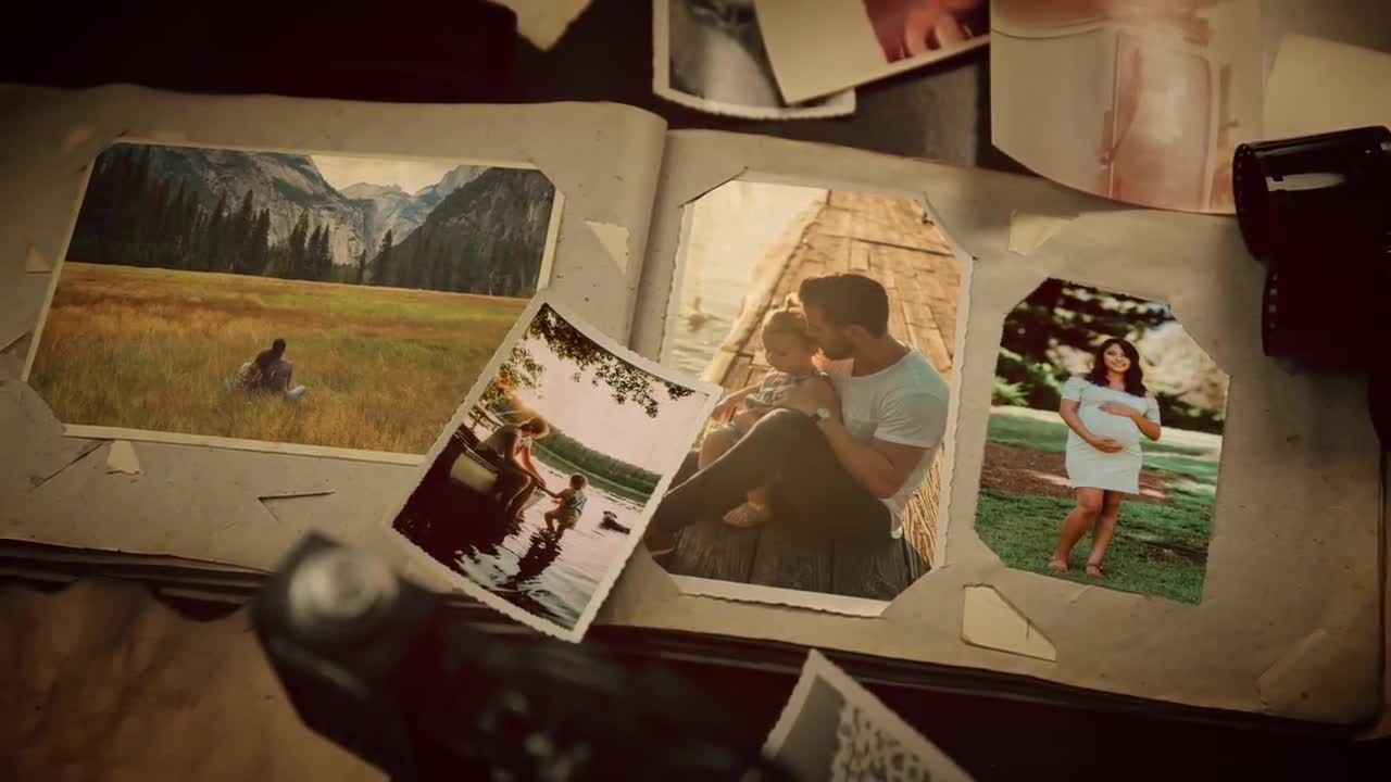 可爱的旅游回忆照片展示素材库精选AE模板