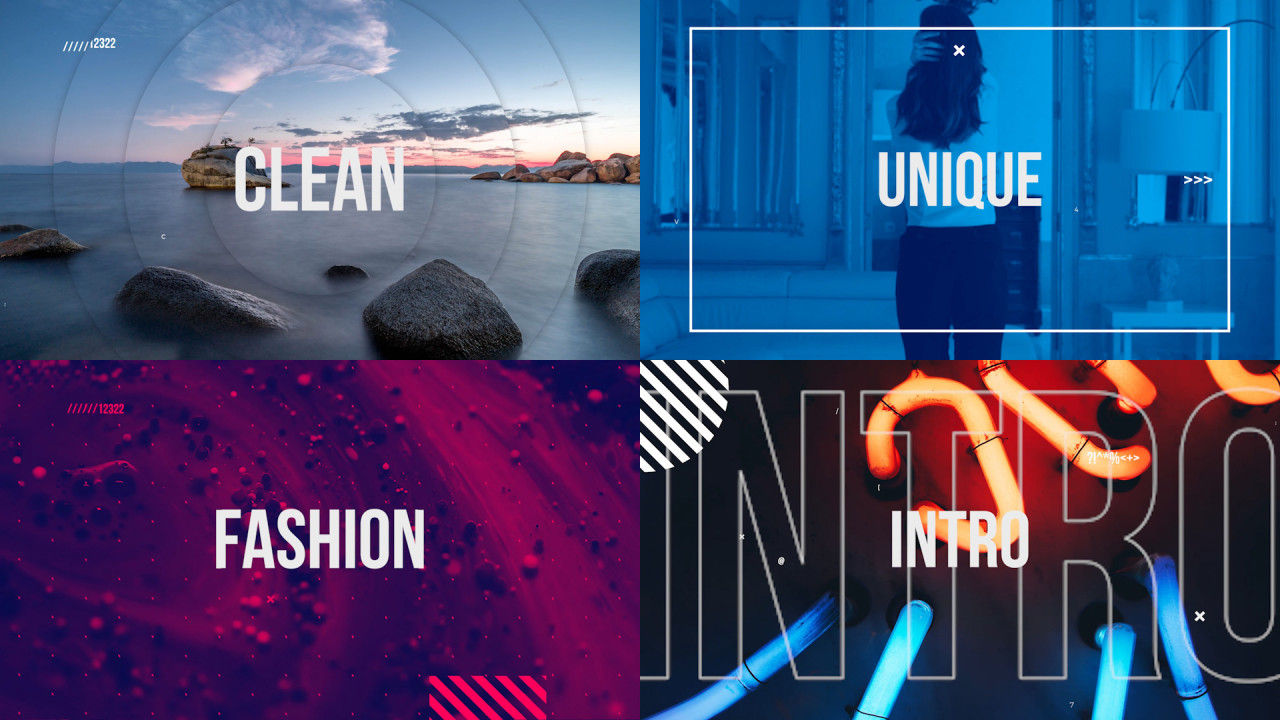 时尚广告转换过渡效果素材库精选PR模板