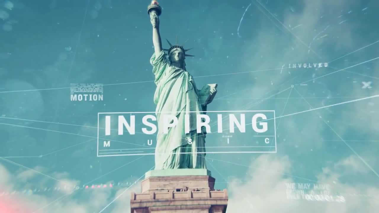 现代的视差效果视频开场白素材库精选AE模板