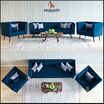 双人沙发和单人沙发组合素材之家精选3D模型